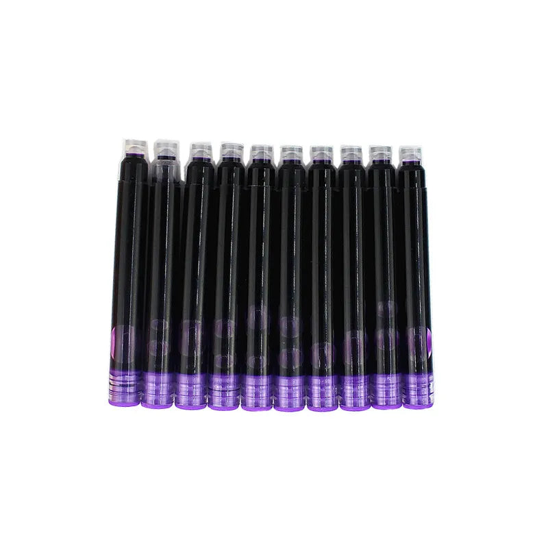 New High quality 10pcs Color Ink Supplies fountain Pen ink Refill cartridge office school student stationery