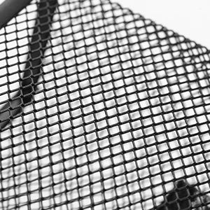 Mesh Desk Organizer Office Supplies Caddy with Pencil Holder and Storage Baskets for Desktop Accessories, 3 Compartments, Black