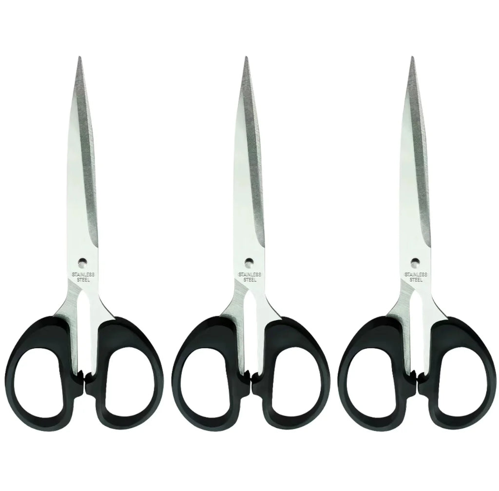 Office supplies scissors, household carded scissors, black stationery scissors, stainless steel small office scissors