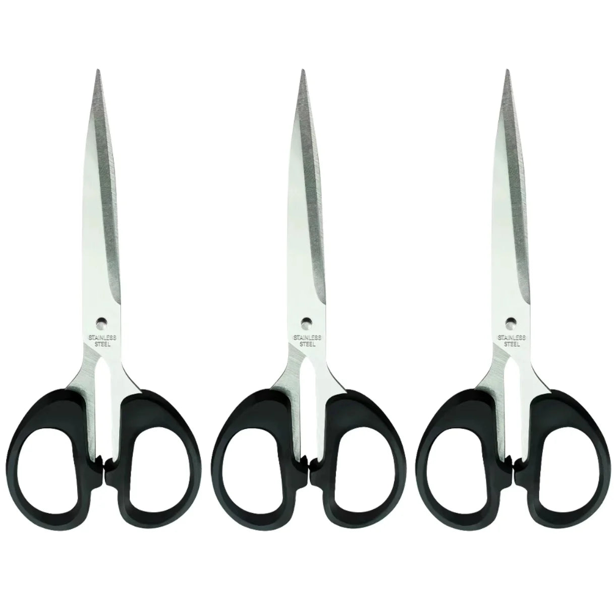 Office supplies scissors, household carded scissors, black stationery scissors, stainless steel small office scissors