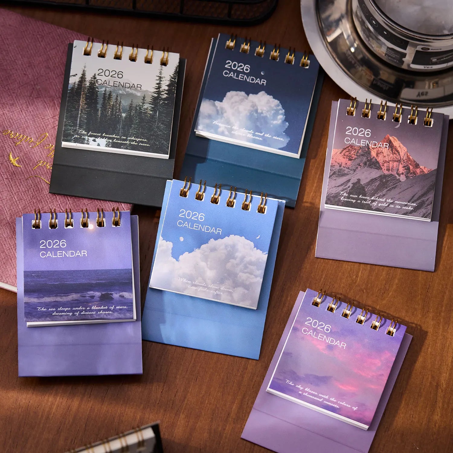 Simple Mini 2026 Calendar Office School Supplies calendar Desk calendar monthly Planner Desk accessories Decor Record