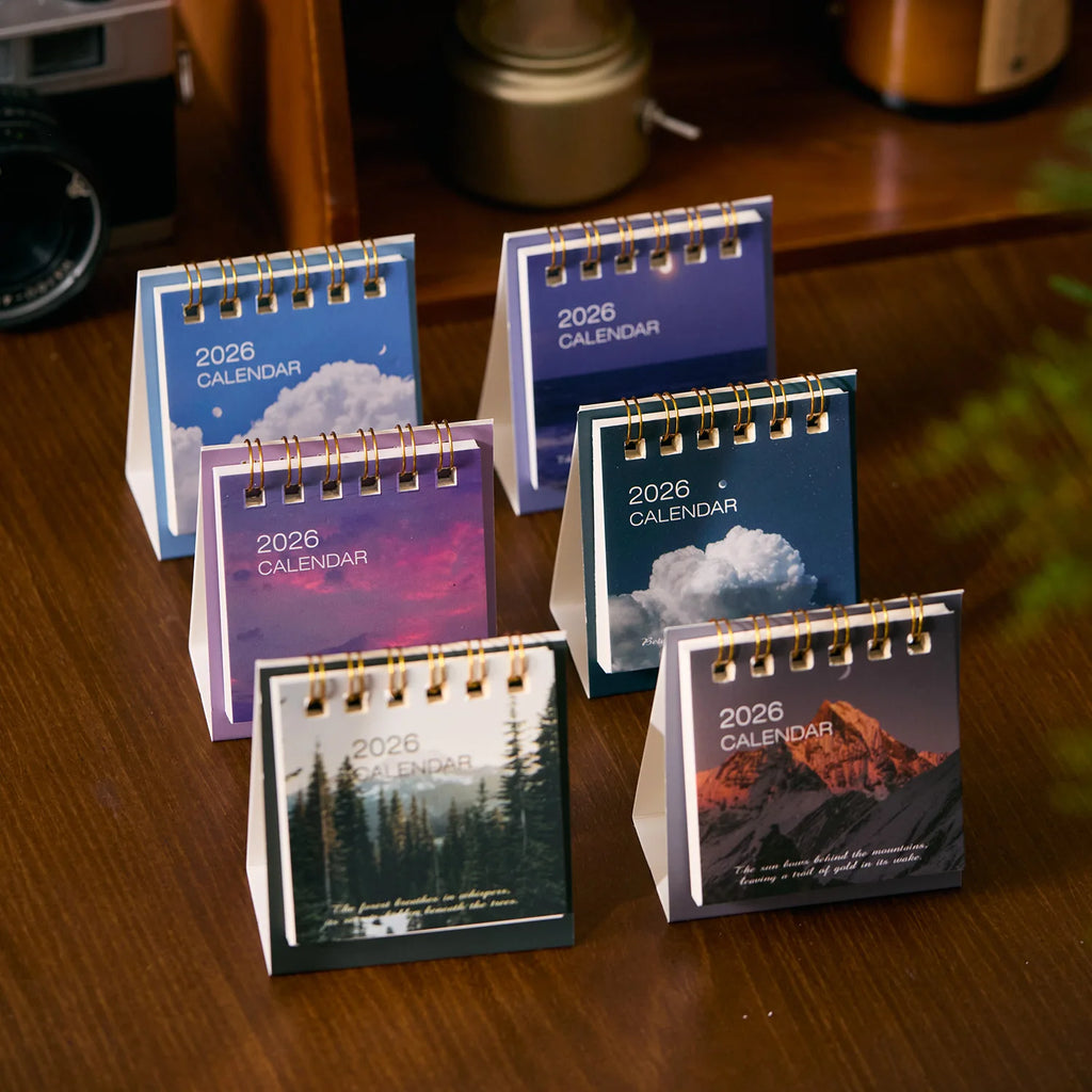 Simple Mini 2026 Calendar Office School Supplies calendar Desk calendar monthly Planner Desk accessories Decor Record