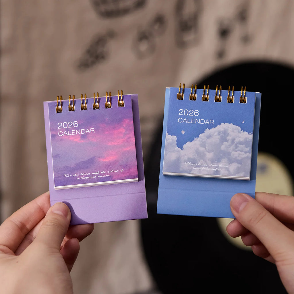 Simple Mini 2026 Calendar Office School Supplies calendar Desk calendar monthly Planner Desk accessories Decor Record