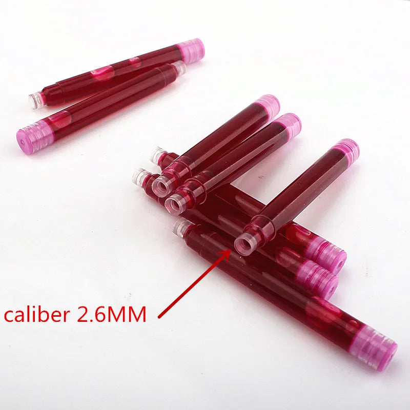 New High quality 10pcs Color Ink Supplies fountain Pen ink Refill cartridge office school student stationery