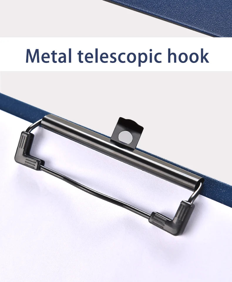 A4 File Folder Clipboard Writing Pad Memo Clip Board Clips Test Paper Storage Organizer School Supplies Office Stationary