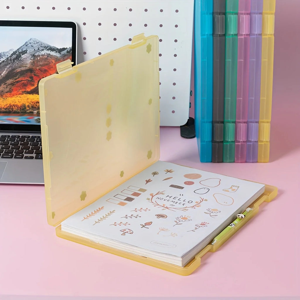 Invoice Storage Box, Office Supplies, Document Folder, Check Receipt, Household Manual, A4 File Organizer.