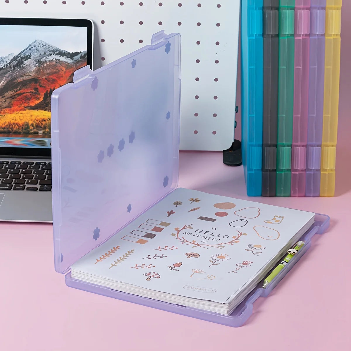 Invoice Storage Box, Office Supplies, Document Folder, Check Receipt, Household Manual, A4 File Organizer.