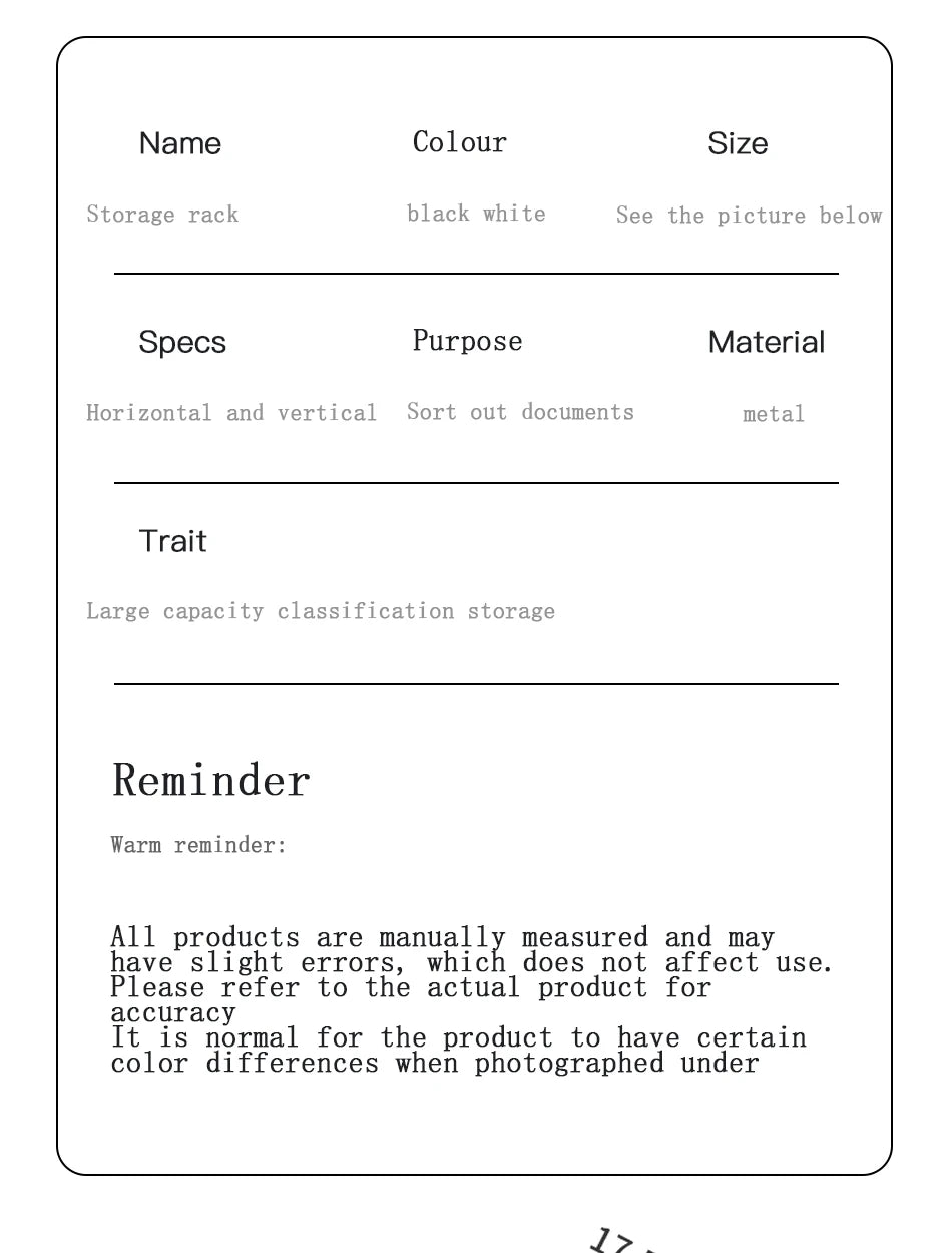 Desk storage and accessories, 4-tier paper trust tray storage box with file holder, desk storage office supplies, desk storge