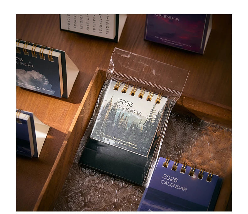 Simple Mini 2026 Calendar Office School Supplies calendar Desk calendar monthly Planner Desk accessories Decor Record