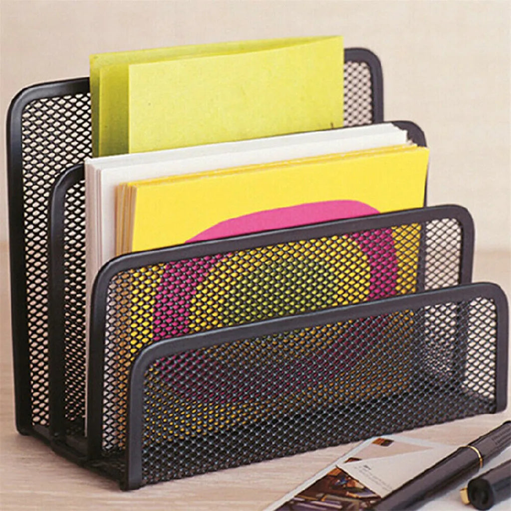 New Office Storage Rack School Supplies Storage File Organizer Letter Sorter Mail Business Document Tray Desk Office File Holder