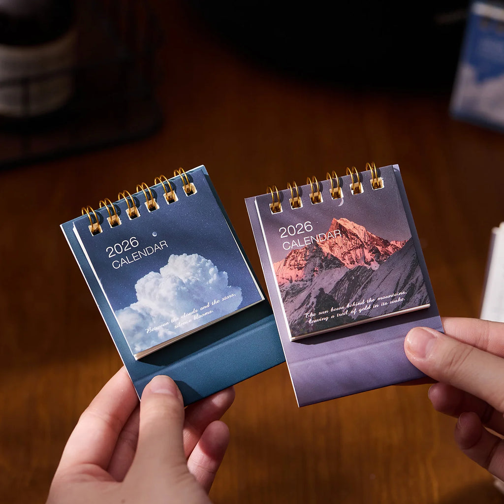 Simple Mini 2026 Calendar Office School Supplies calendar Desk calendar monthly Planner Desk accessories Decor Record