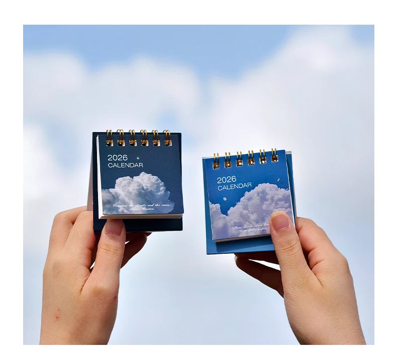 Simple Mini 2026 Calendar Office School Supplies calendar Desk calendar monthly Planner Desk accessories Decor Record