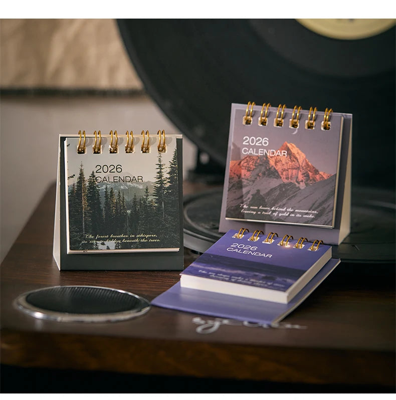 Simple Mini 2026 Calendar Office School Supplies calendar Desk calendar monthly Planner Desk accessories Decor Record