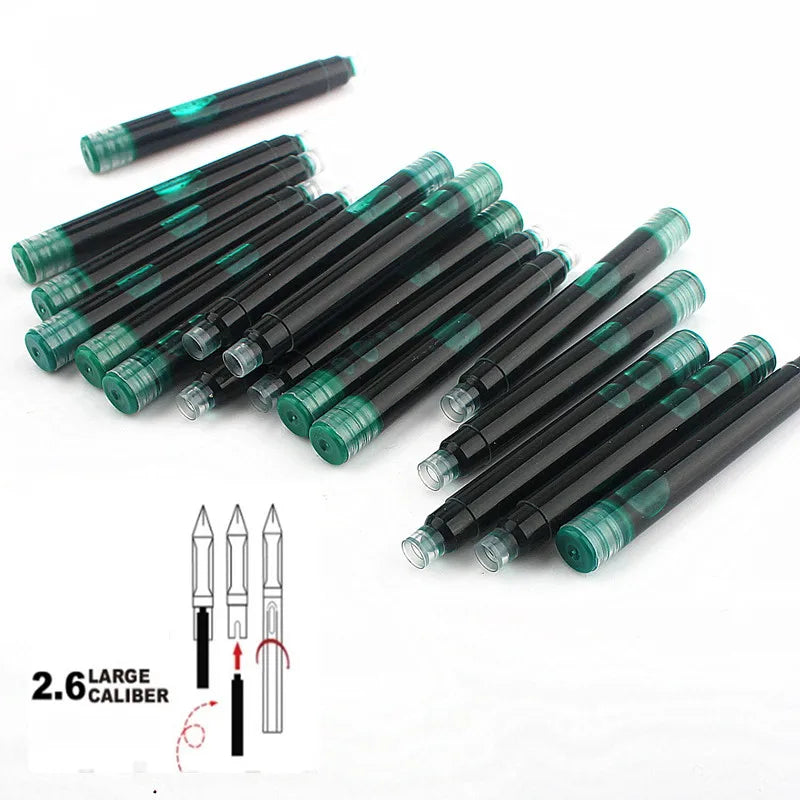 New High quality 10pcs Color Ink Supplies fountain Pen ink Refill cartridge office school student stationery